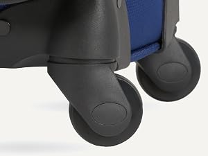 SwissGear Sion suitcase 360-degree spinner wheel rolling in any direction
