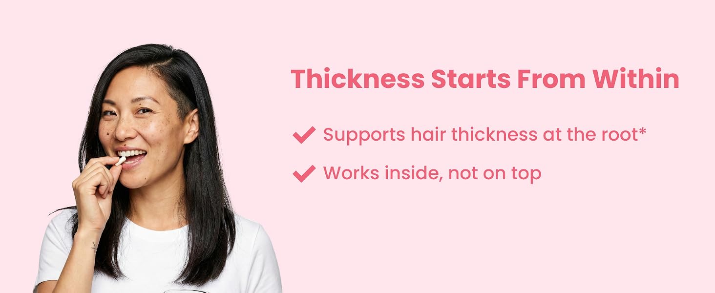 HairAnew Hair Vitamins for Fine Hair Volume - Ginkgo Biloba - Supports Hair Thickness