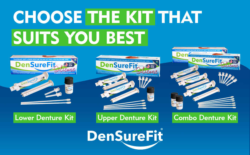 densurefit reliner kit Made in USA