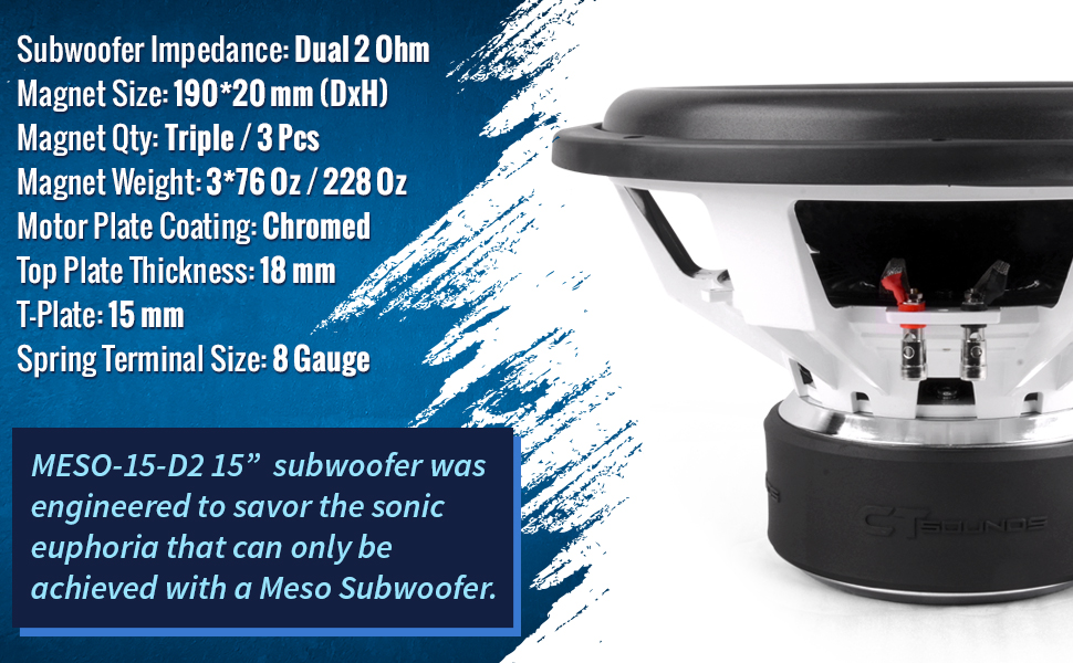 car audio subwoofer 15 inch sub speaker 15in woofer powered car audio 1500 watts rms