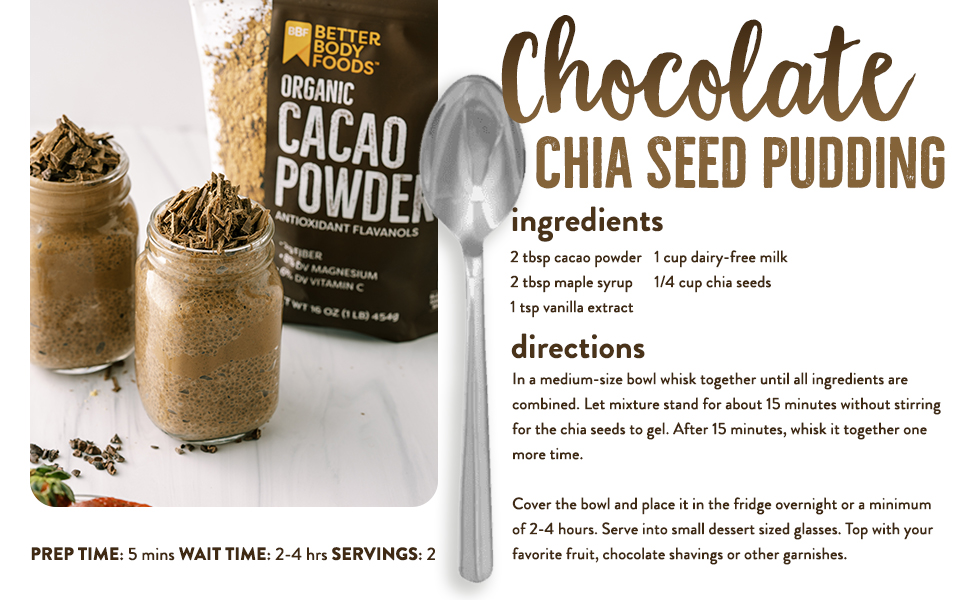 chocolate chia seed pudding