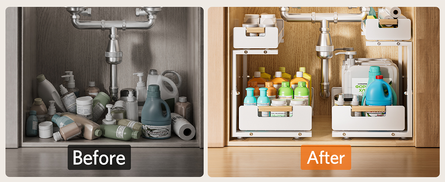 under sink organizer bathroom