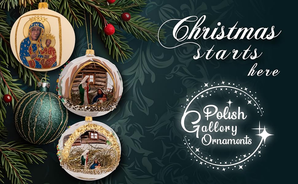 polish gallery christmas ornaments ball shape german glass european baubles for christmas tree