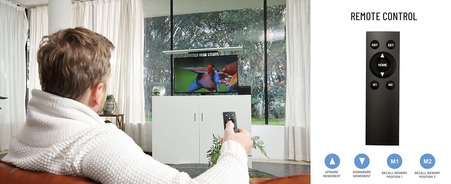 Motorized tv stand