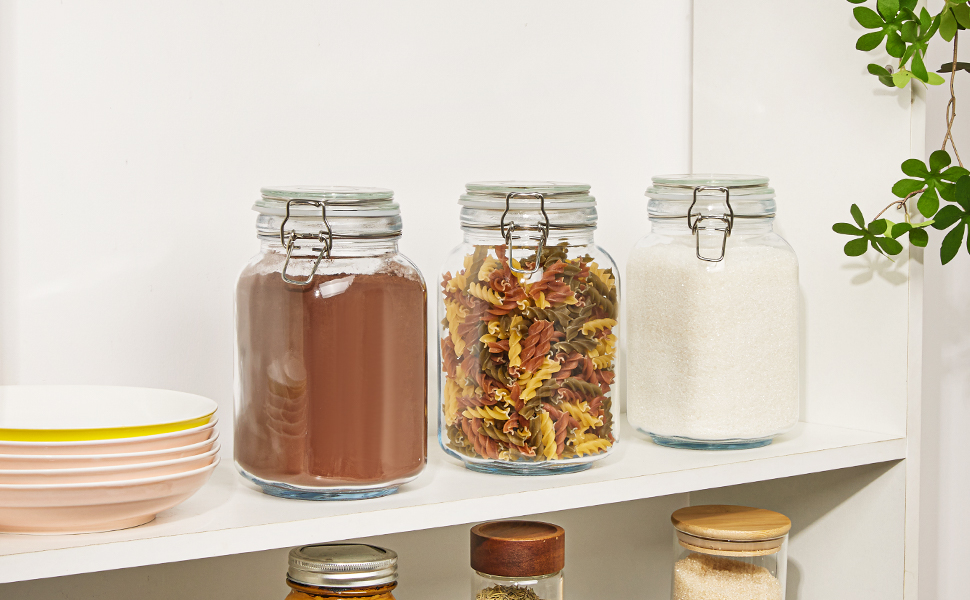 airtight glass jar