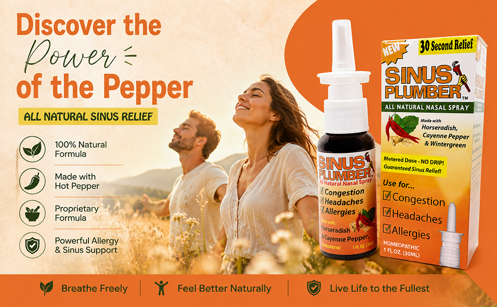 Sinus Plumber Original Pepper Nasasl Spray
