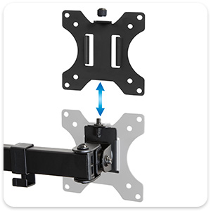 quad monitor mount