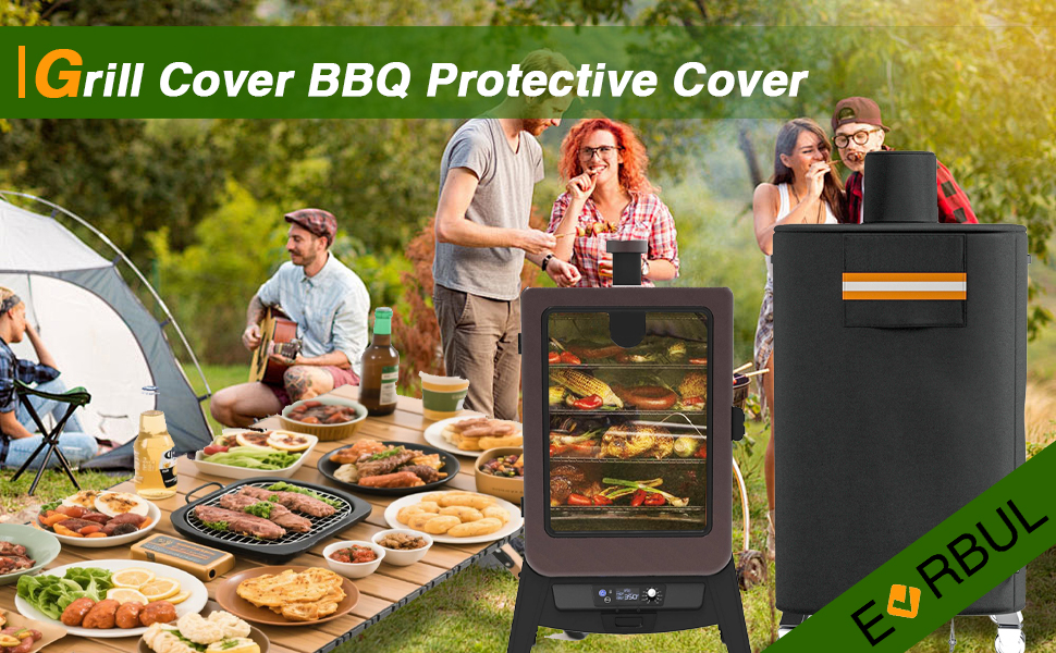 420D Heavy Duty 420D Grill Cover BBQ Protective Cover with Windproof Buckles