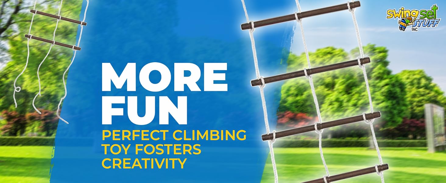 Swing Set Stuff Rope Ladder 24" Playground Outdoors Outside Playscape Ladder Fort Park Swing Set