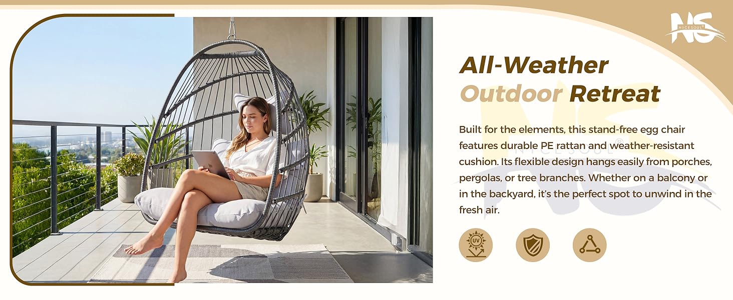 swing egg chair hanging hammock indoor outdoor outside foldable egg shaped chair hanging basket seat