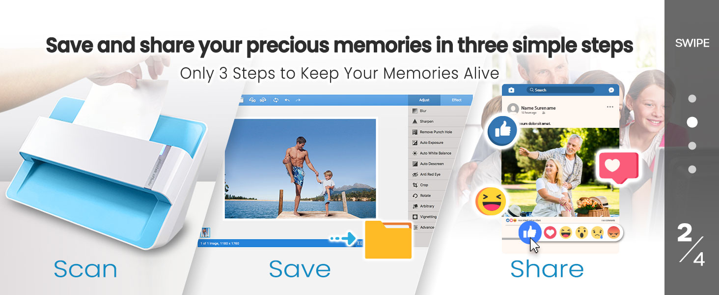Only 3 Steps to Keep Your Memories Alive