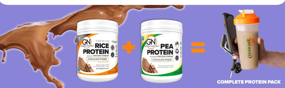 rice + pea = complete protein pack