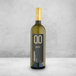 Dry white bottles no alcohol white low calories fruity notes alcohol free