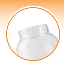 screw top opening glass jar