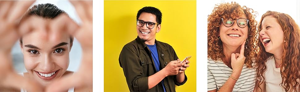 Photos of people enjoying life and connecting with friends