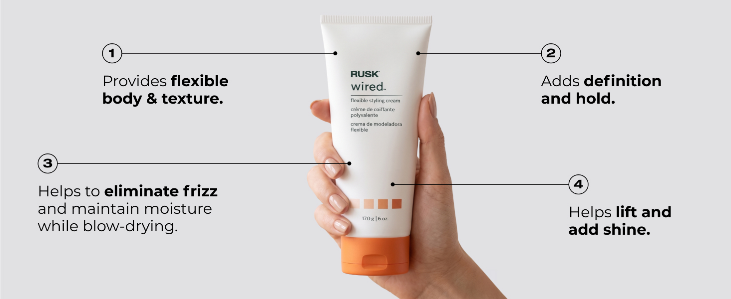 rusk wired flexible styling cream