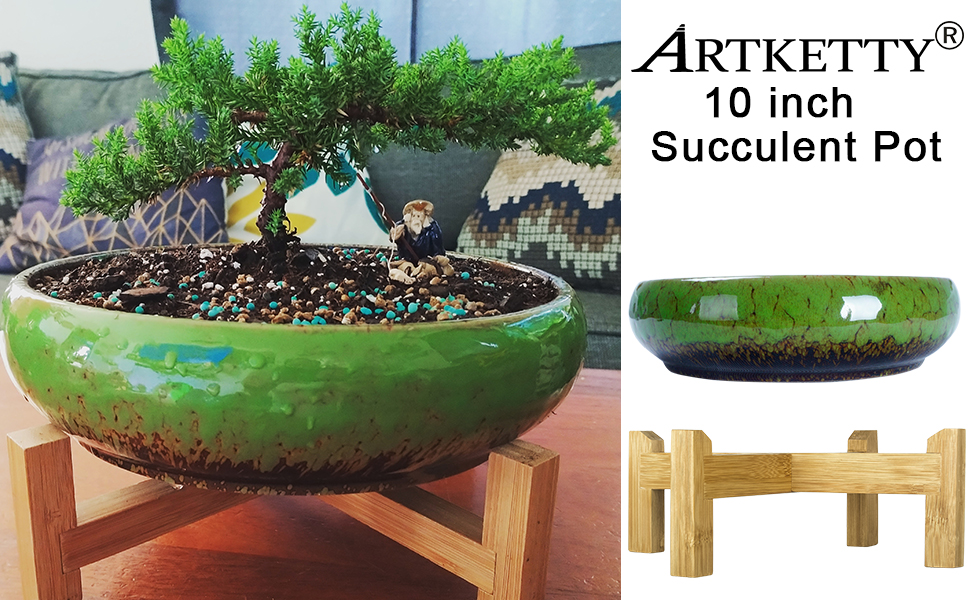 Artketty 10 inch succulent planter