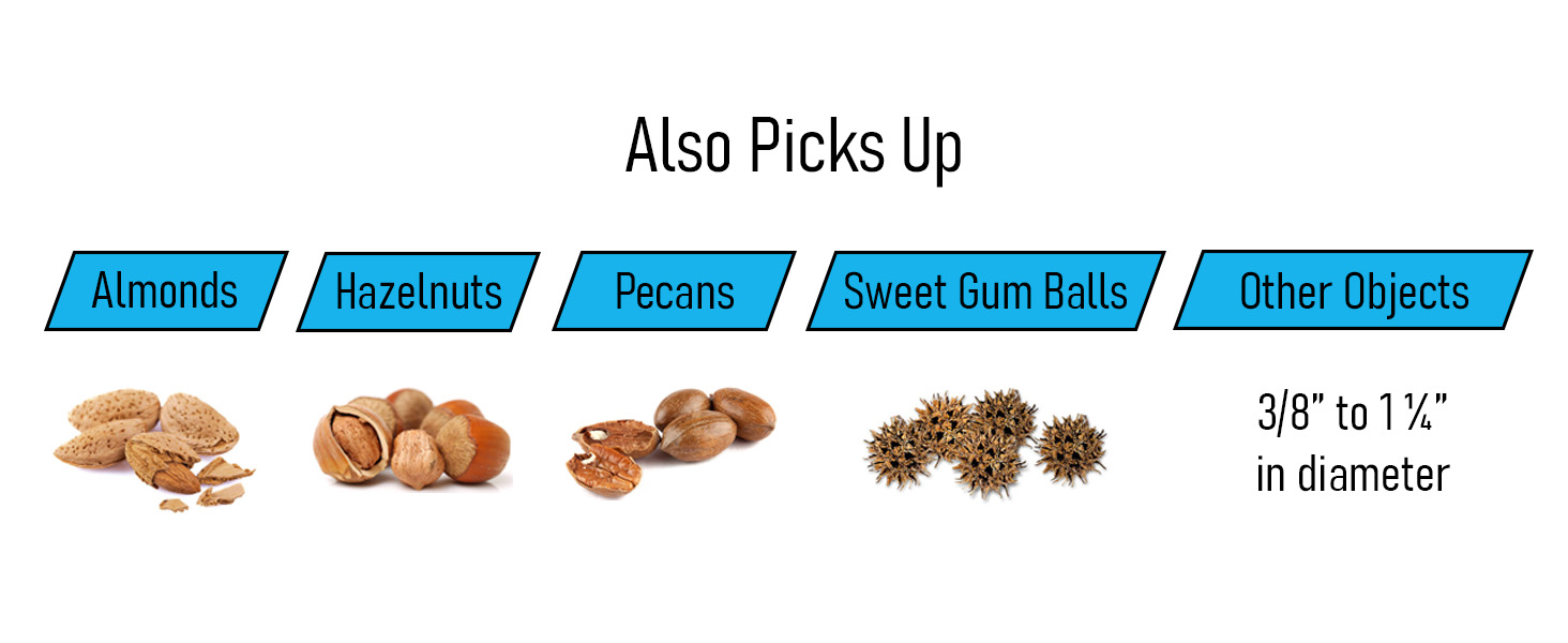 Bag-A-Nut 18&amp;#34; Large Acorn picker also picks up almonds, hazelnuts, pecans and sweet gum balls
