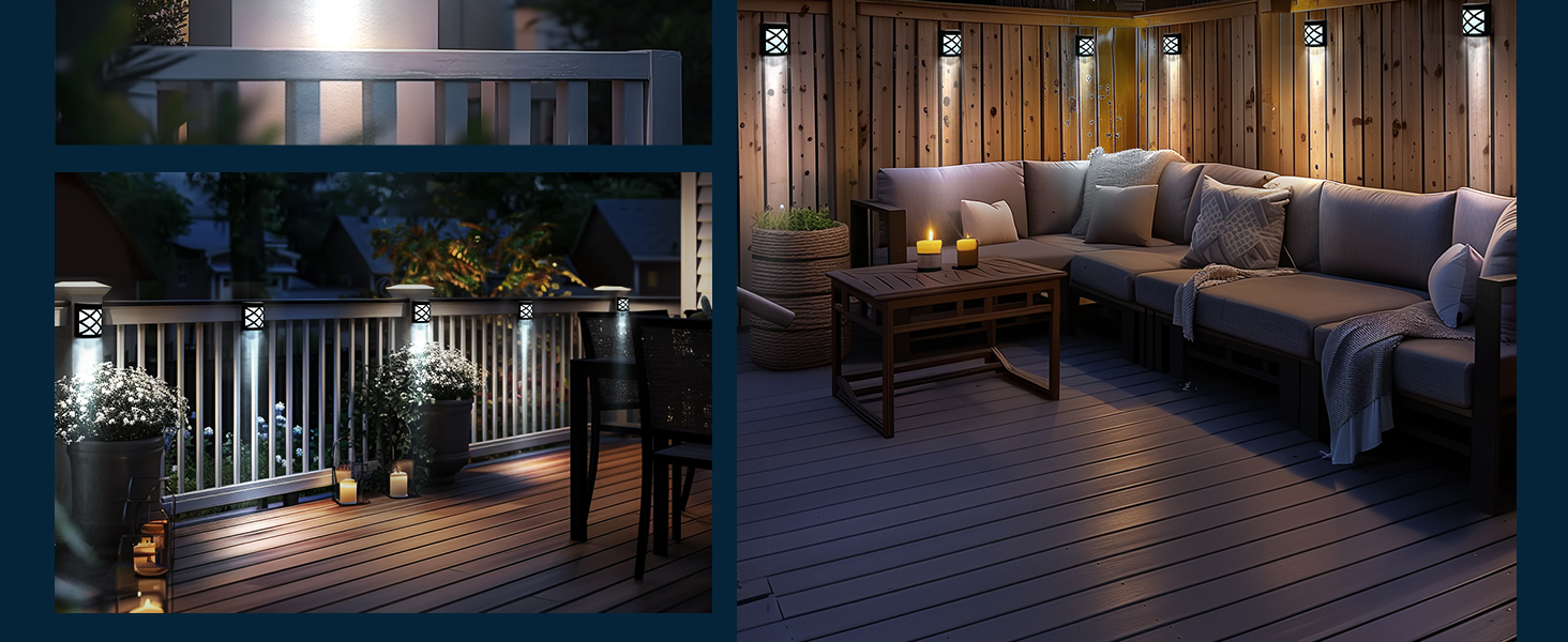 solar fence lights
