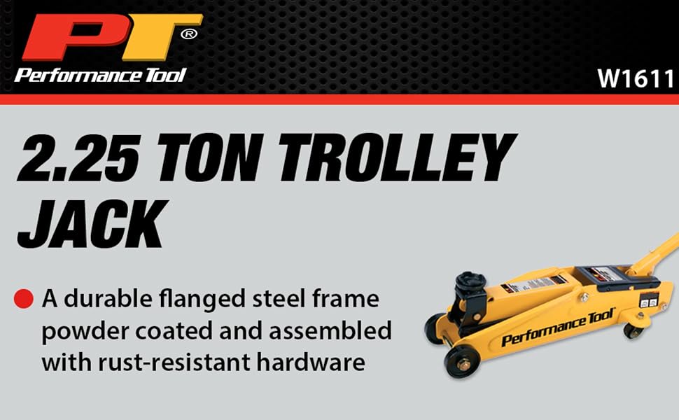 2-1/4 Ton Trolley Jack w/Blow Case