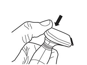 Secure the shaver head into place