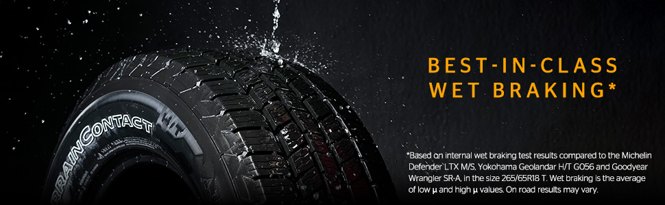 Continental TerrainContact H/T Superior wet braking