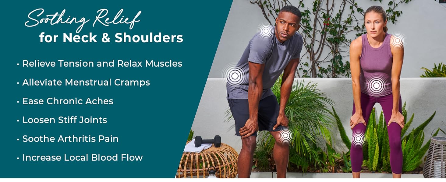 soothing relief tension relax muscles back pain cramps chronic aches soothe stiff joints arthritis