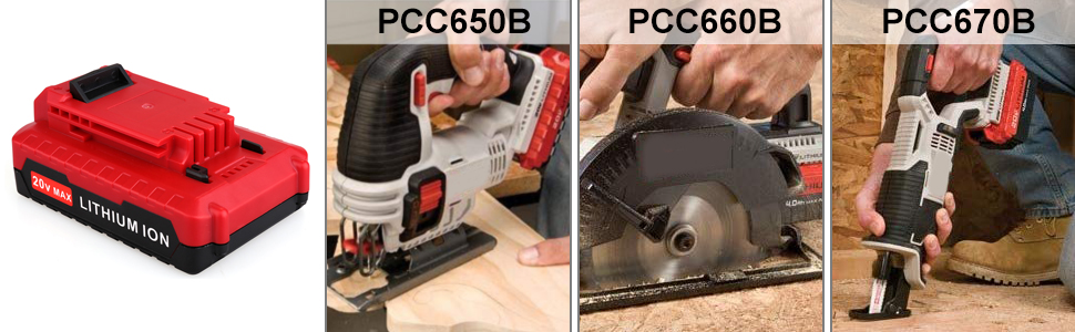 Biswaye 20V MAX Lithium Ion Battery PCC680L Compatible with Porter Cable 20V Cordless Power Tools