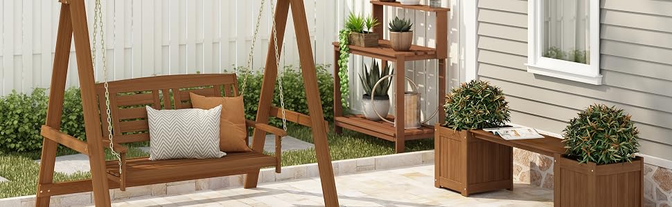 Furinno Outdoor Porch Swing