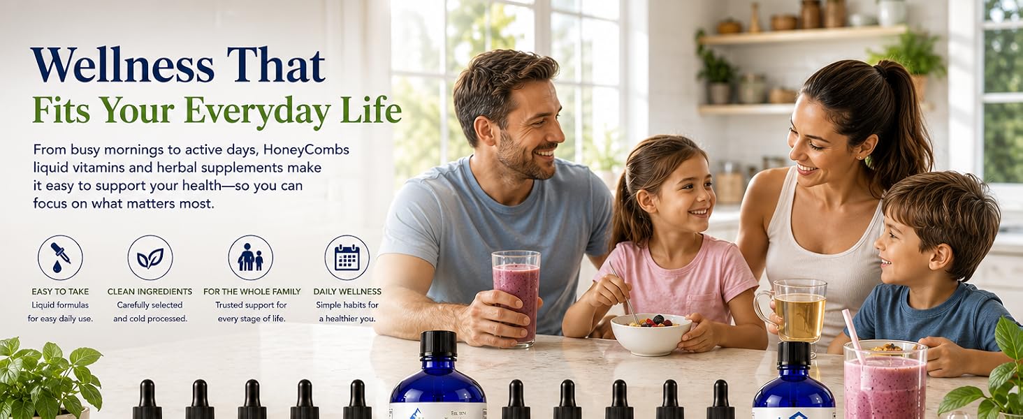 Happy family enjoying breakfast in a bright modern kitchen