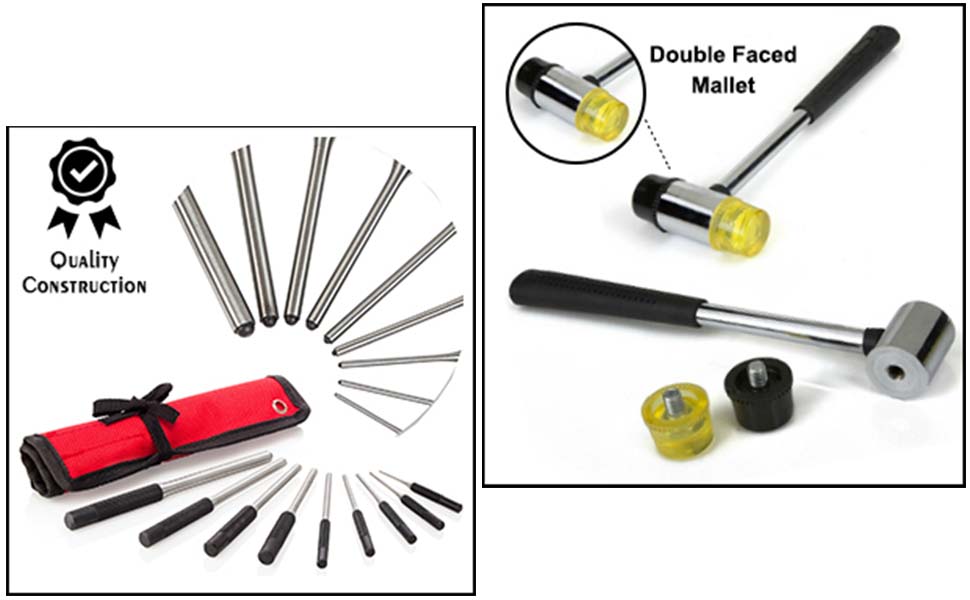 punch set gunsmithing roll pin tool gunsmith starter armorers kit gun punches nylon 1/16 for