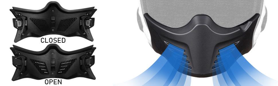 ILM Open Face Motorcycle 3/4 Half Helmet for Moped ATV Cruiser Scooter DOT Detachable Shield Guard