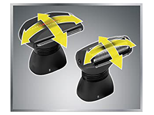 2 Attachment Heads With Shock Absorber Flex Necks