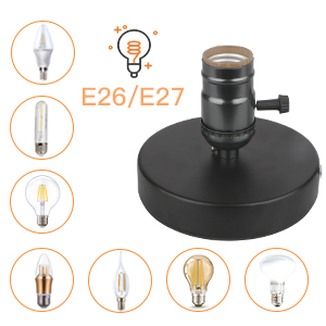 Lamp bases only for e26/e27 based light bulbs