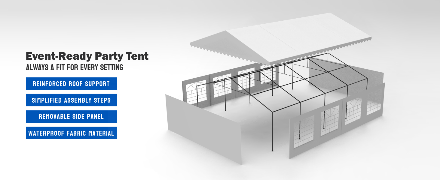 American Phoenix 16x26 Heavy Duty Party Tent Commercial