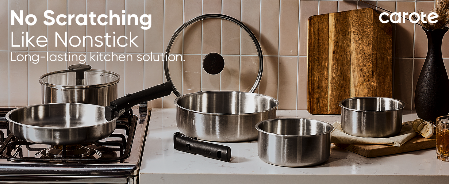 stainless steel cookware set pots and pans