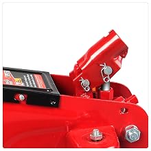 Torin Big Red Hydraulic Trolley Floor Jack with Carrying Case, 2 Ton (4,000 lb) Capacity