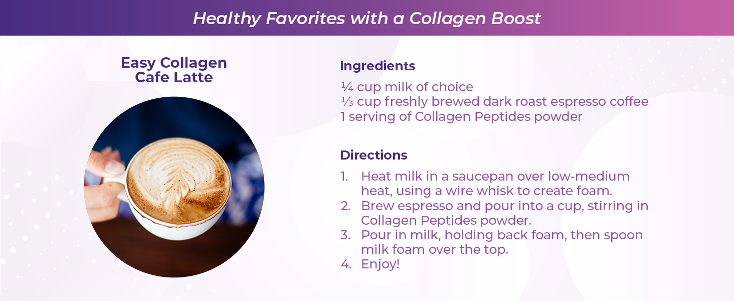 easy collagen cafe latte