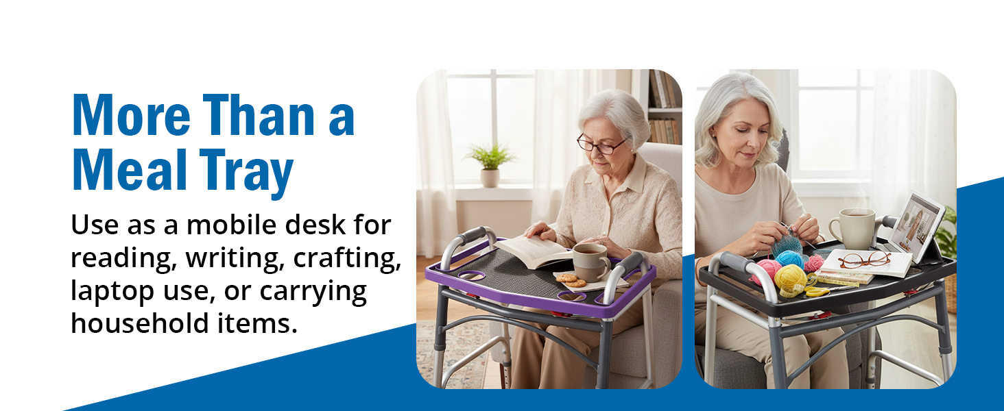 Mobile desk for reading writing crafting laptop or carrying household items