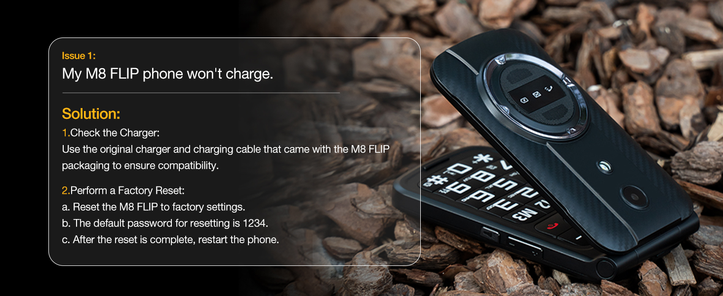 AGM M8 Rugged Flip Phone, 4G Basic Cell Phone, Simple Mobile Phones