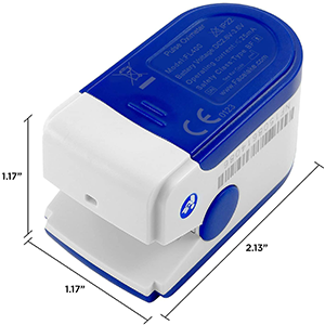 Facelake 400 Pulse Oximeter Blood Oxygen SPO2 Monitor Screen Display Adults Kids Case Batteries