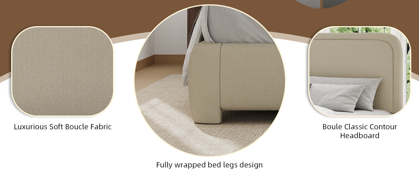 Upholstered bed frame
