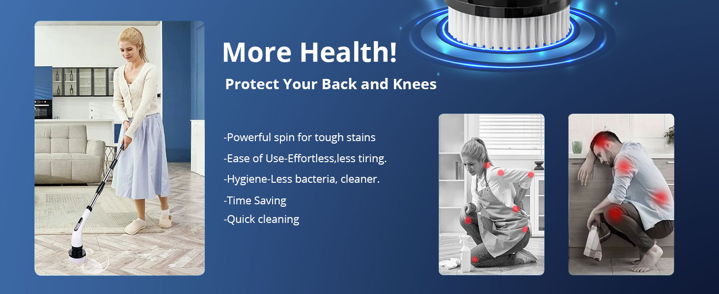 electric scrubber shower cleaner brush