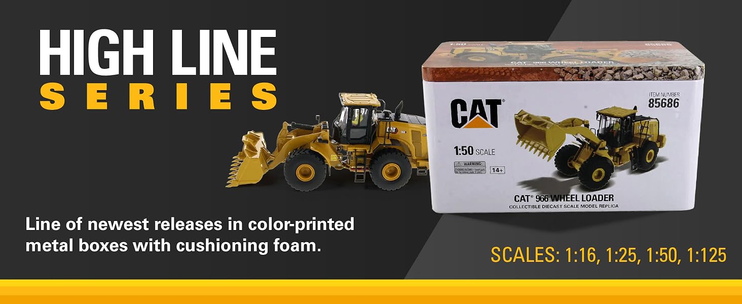 High Line Series by Diecast Masters. Highly detailed models in 1:16, 1:25, 1:50 and 1:125