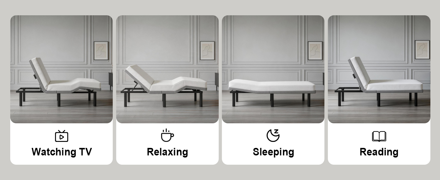 ADJUSTABLE ELECTRIC BED BASE FRAME