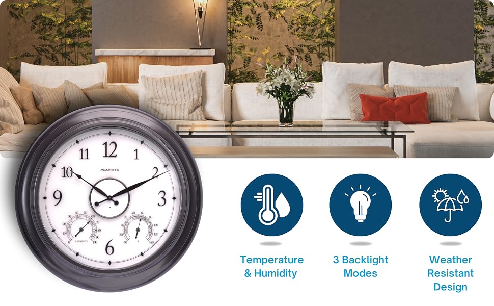 indor outdoor clock