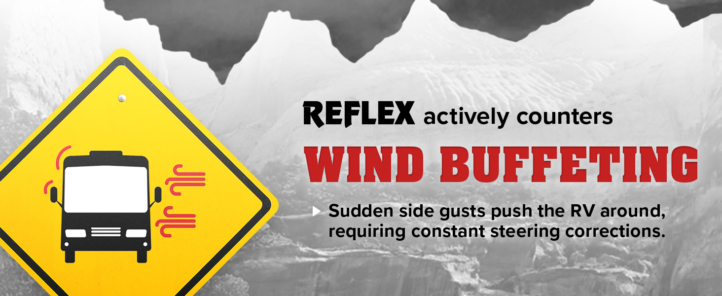 Reflex actively counters wind buffeting