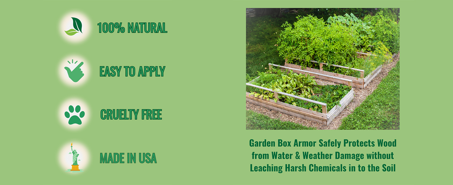 planter raised beds garden box waterproof sealant outside furniture wood sealer
