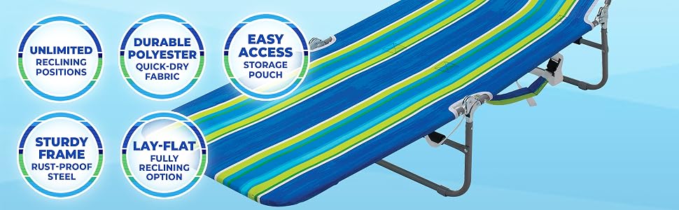 backpack beach chair lay flat folding lounger