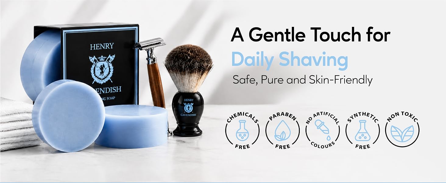 shaving bar soap men grooming mug use with premium lathering quality henry cavendish shaving soap
